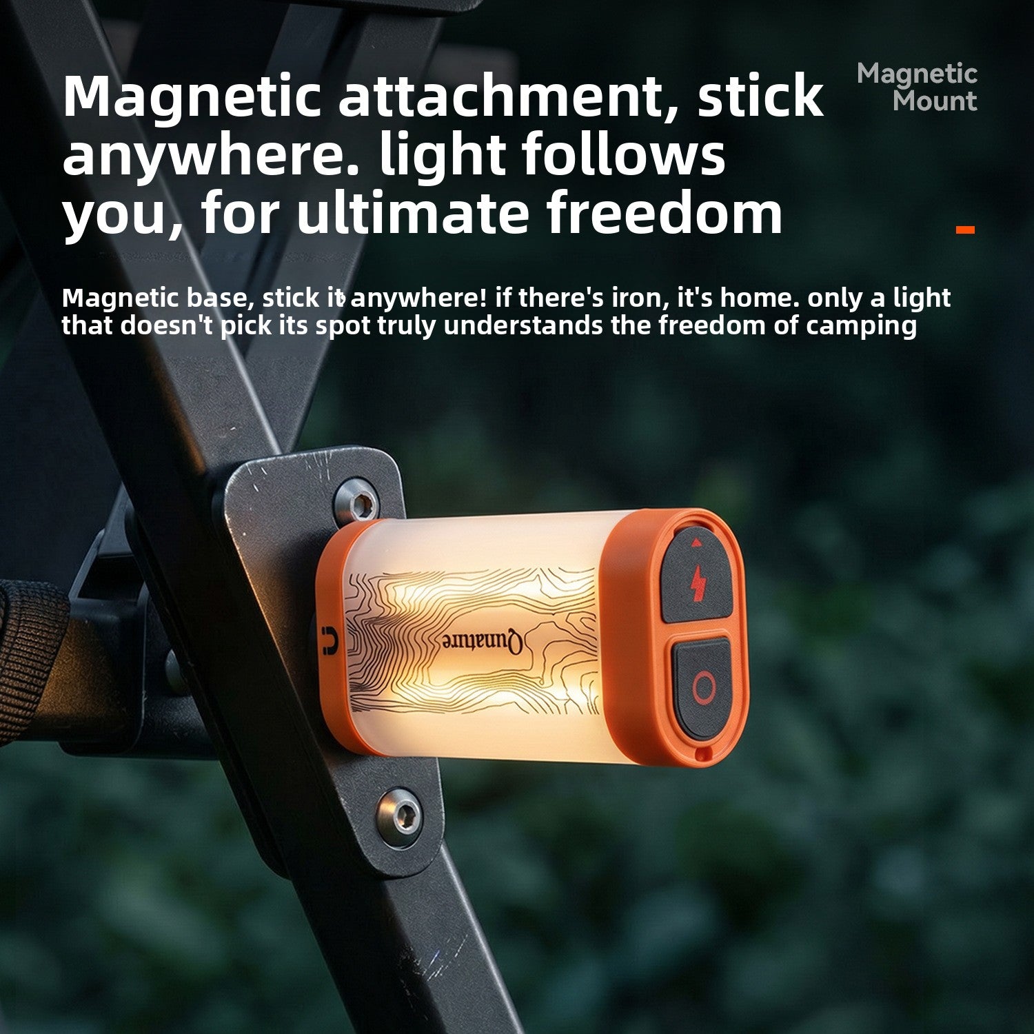 Portable Magnetic Camping Lantern with Adjustable Brightness