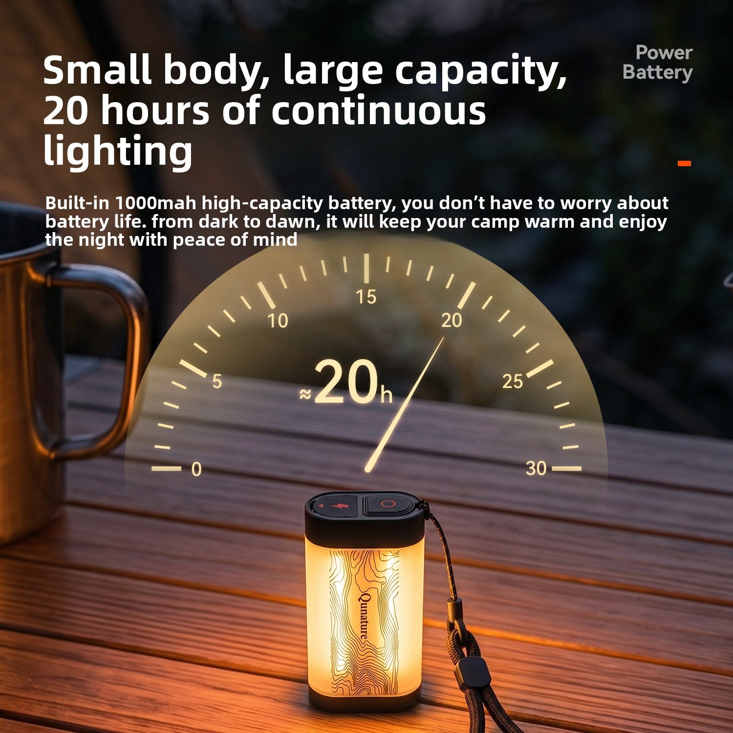 Portable Magnetic Camping Lantern with Adjustable Brightness