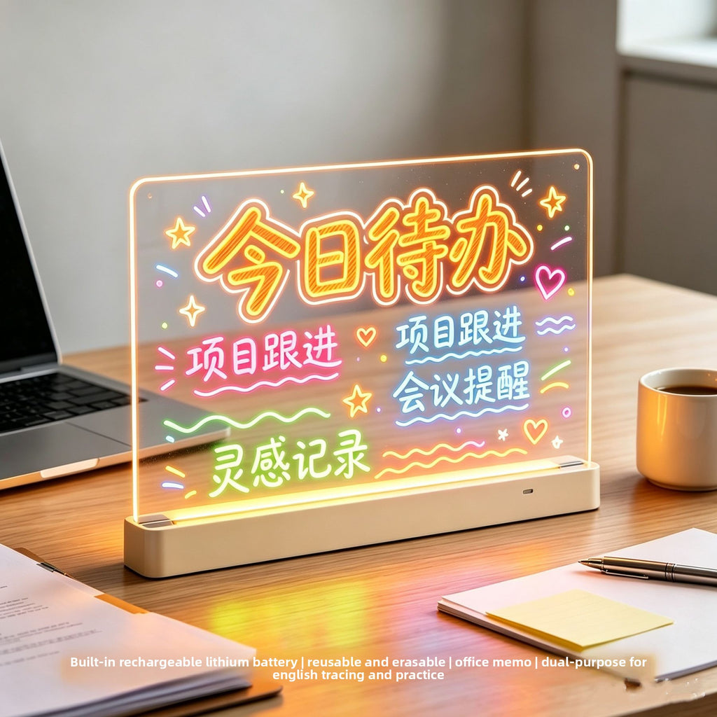 Rechargeable LED Acrylic Writing Message Board