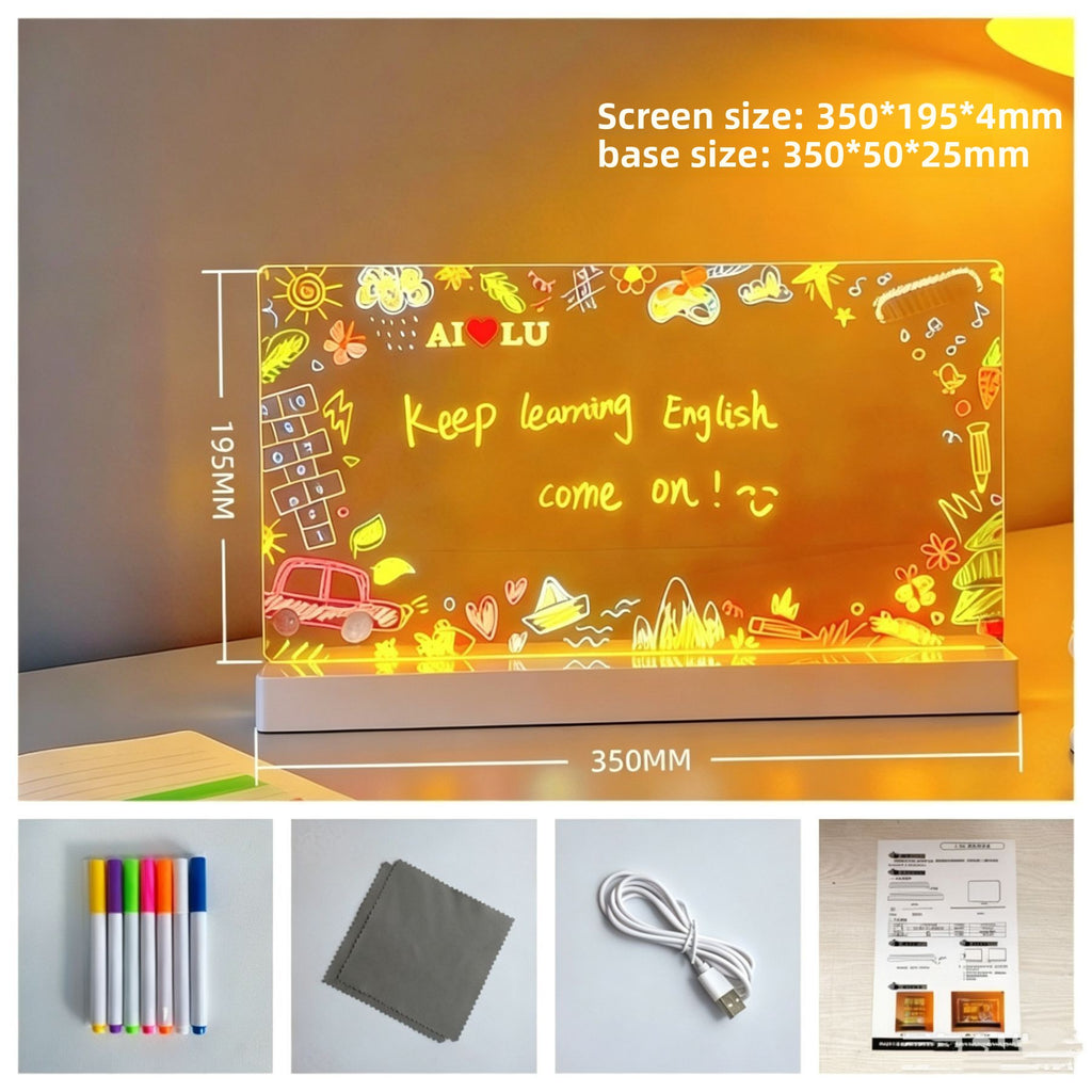 Rechargeable LED Acrylic Writing Message Board