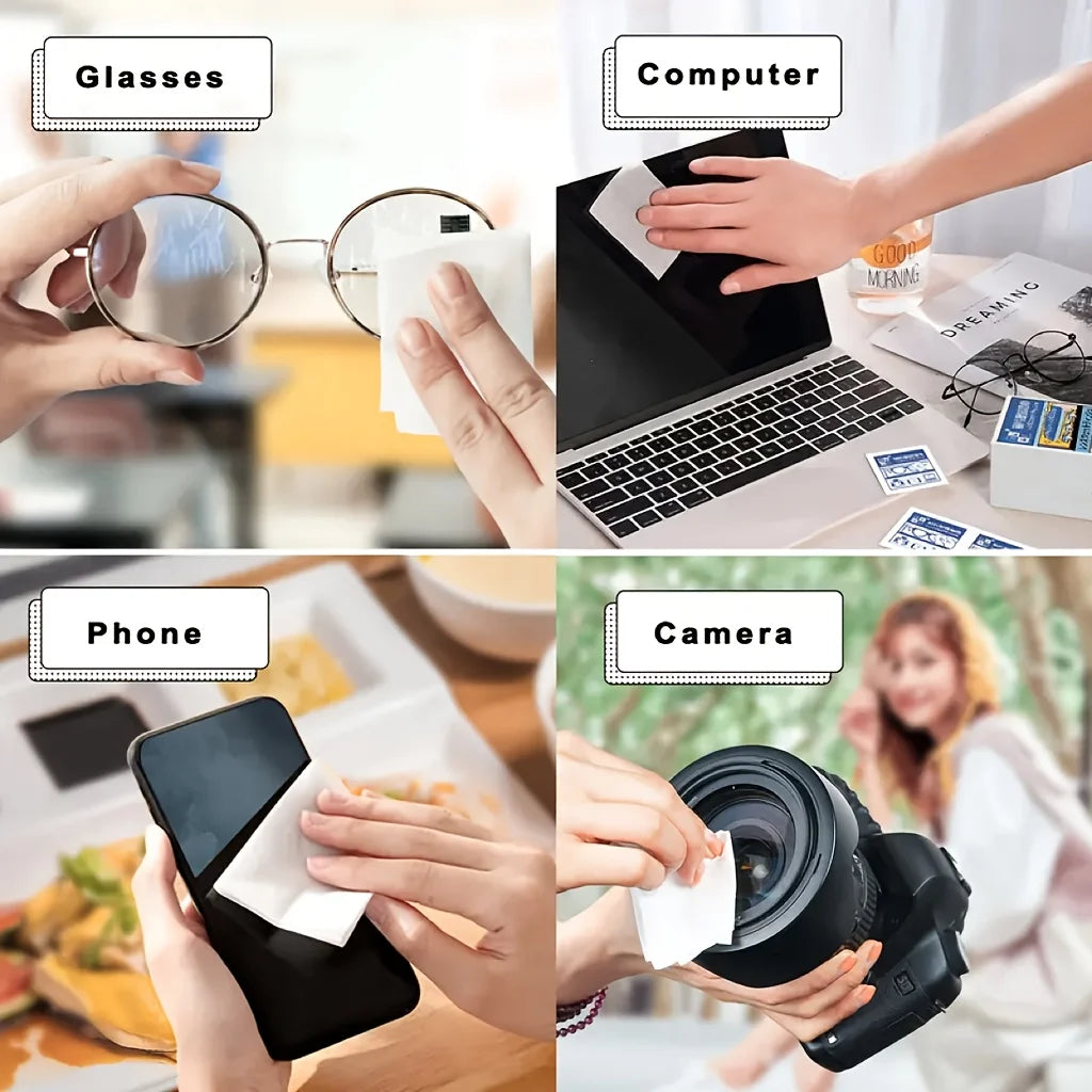 Disposable Eyeglass Cleaning Wipes – Streak-Free Care