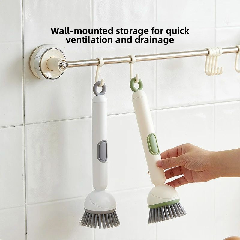Long Handle Rotating Pot Cleaning Brush
