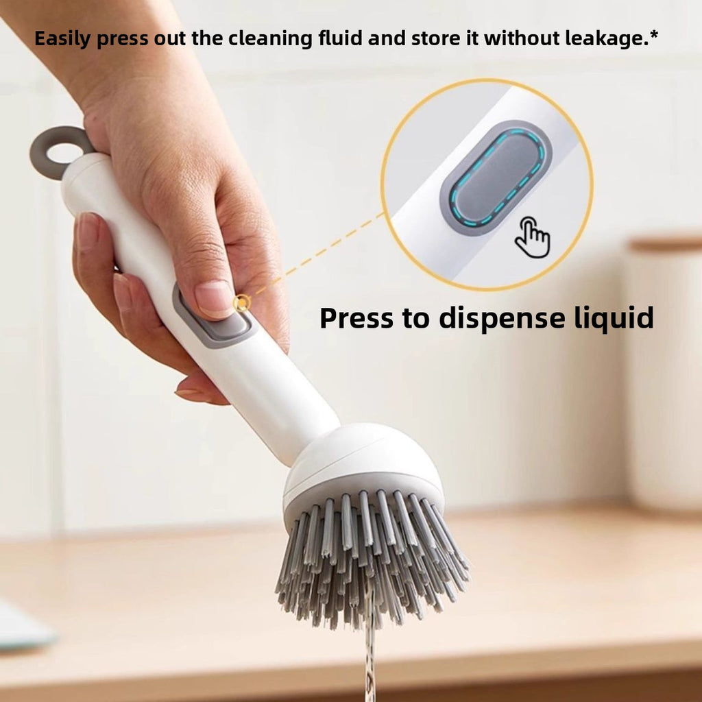 Long Handle Rotating Pot Cleaning Brush