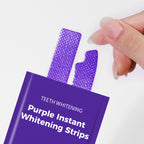 Teeth Whitening Strips Purple and Silver