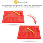Magnetic Steel Ball Drawing Board DIY Educational Toy