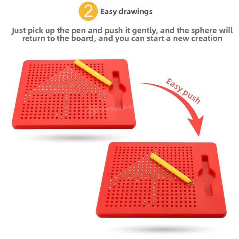 Magnetic Steel Ball Drawing Board DIY Educational Toy