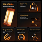 Portable Magnetic Camping Lantern with Adjustable Brightness